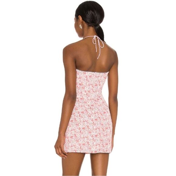 Revolve majorelle lexi halter floral mini dress pink - Picture 2 of 5